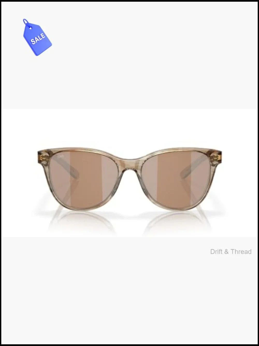 Cat Eye Acetate Sunglasses with Polarized 580G Glass Lenses